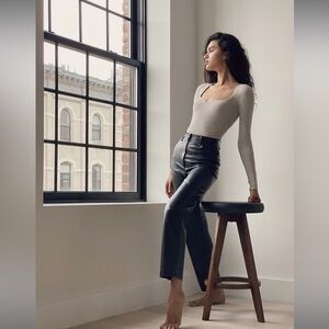 Aritzia Faux Leather Funk Pant